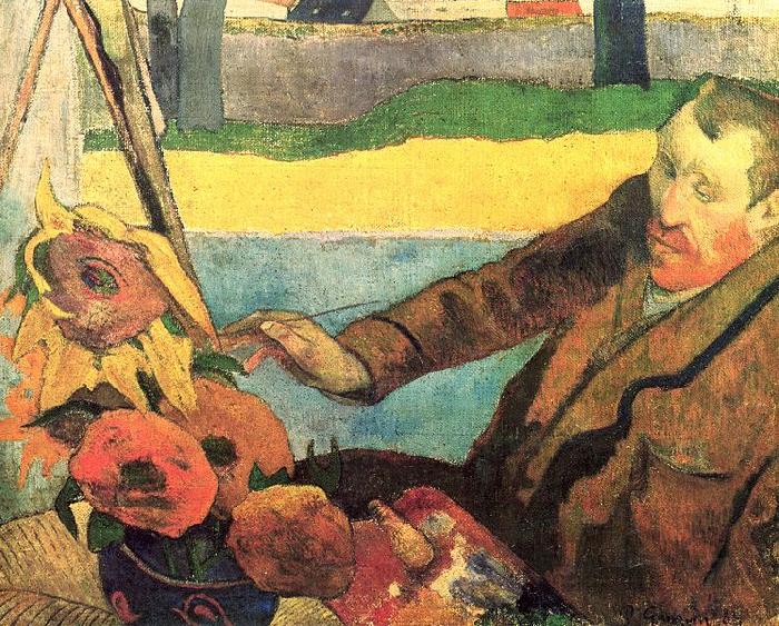 Paul Gauguin Van Gogh Painting Sunflowers